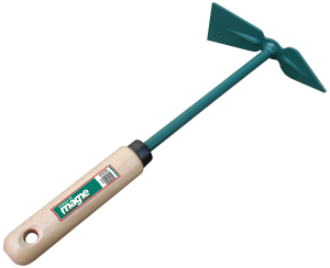 Serfouette à fleurs panne & langue manche bois